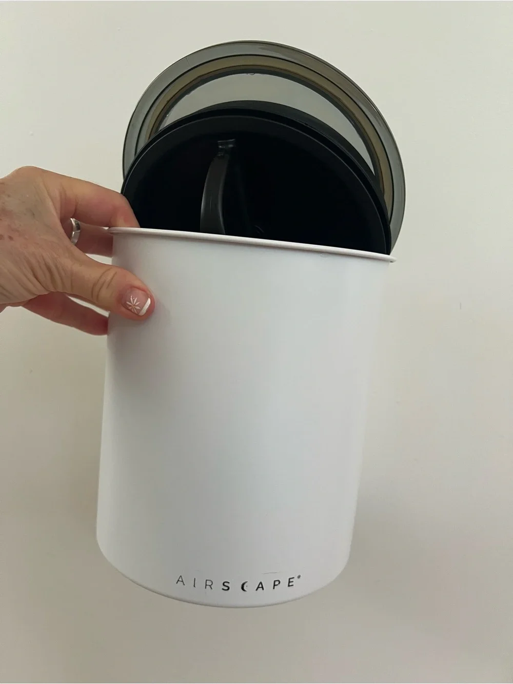 Airscape White Coffee Canister 160 ounces/1.2 Gallon
